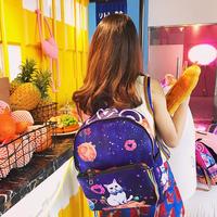 Harajuku Space Cat Backpack / Messenger Bag - Thumbnail 2