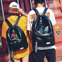 Black Rose O-ring Unisex Backpack - Thumbnail 1
