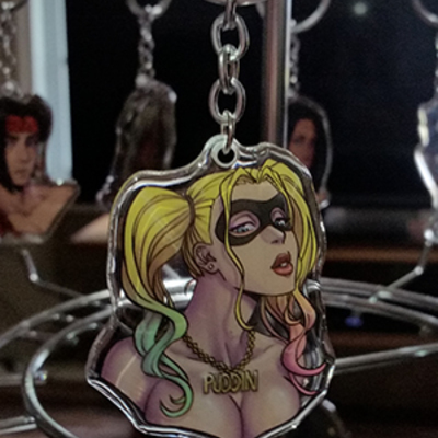 Harley quinn key charm - Thumbnail 5