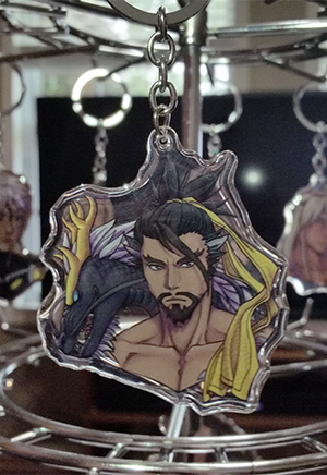 Dragon Samurai Key Charm