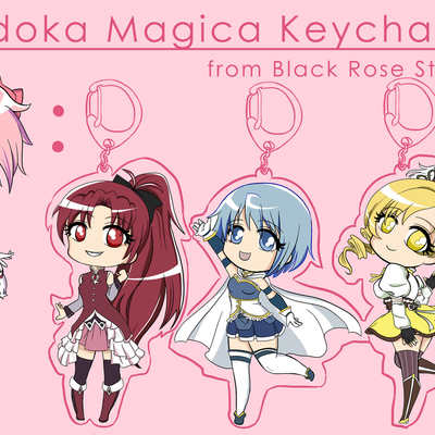 Madoka magica acrylic charms