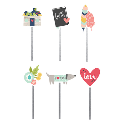 Faith Die Cut Paper Clips- Simple Stories