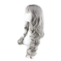 Gray/Grey Wig (65cm) - Thumbnail 2