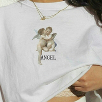 CUPID ANGLES T SHIRT IN BLACK / WHITE - Thumbnail 4