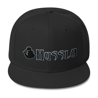 Hussla black gray 0617 Wool Blend Snapback