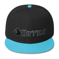 Hussla black gray 0617 Wool Blend Snapback - Thumbnail 1