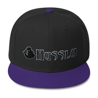 Hussla black gray 0617 Wool Blend Snapback - Thumbnail 4