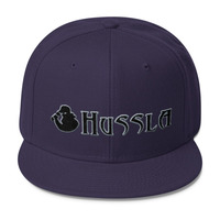 Hussla black gray 0617 Wool Blend Snapback - Thumbnail 9