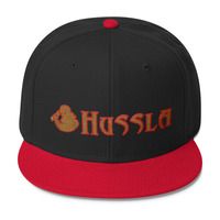 Hussla gold red 0617 Wool Blend Snapback - Thumbnail 1