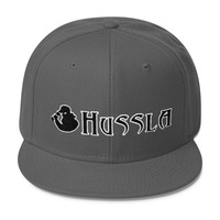 Hussla black white 0617 Wool Blend Snapback - Thumbnail 1