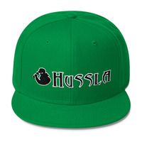 Hussla black white 0617 Wool Blend Snapback - Thumbnail 3