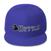 Hussla black white 0617 Wool Blend Snapback - Thumbnail 4