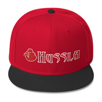 Hussla red white 0617 Wool Blend Snapback - Thumbnail 9