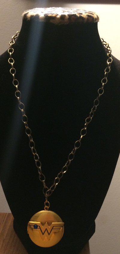 Wonder Woman Gold Locket Necklace