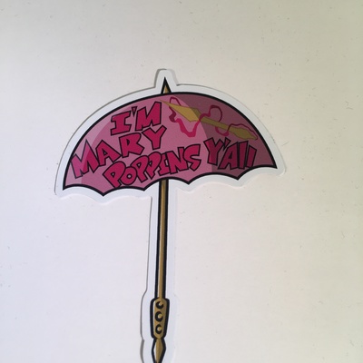 Poppins y'all sticker