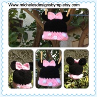 Minnie mouse inspired beanie - Thumbnail 1
