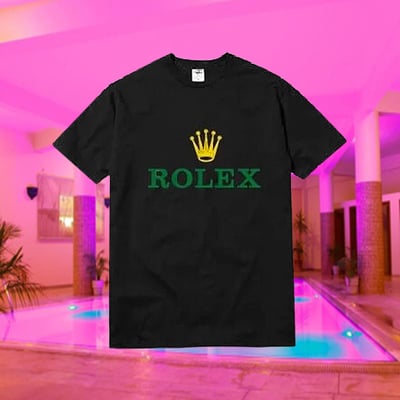 Free shipping-r o l e x tshirt ( black ) - Thumbnail 4