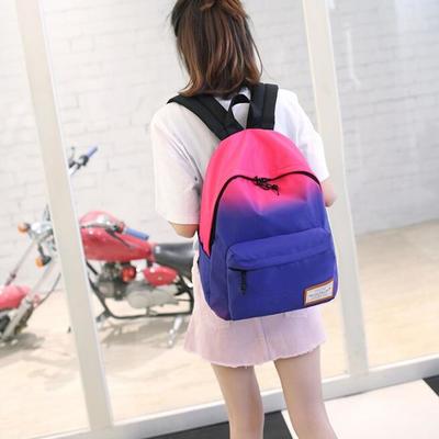 Gradient waterproof student backpack
