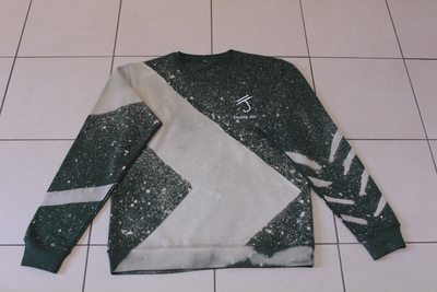 One-Of-A-Kind Green Stripe Sweatshirt