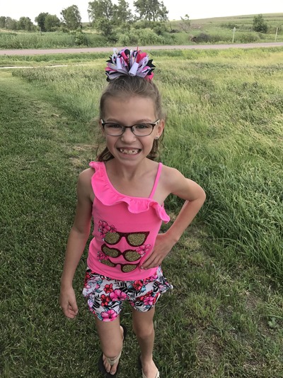 Zebra Funky Loop Bow