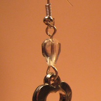 Acrylic & Alloy Open <3 Earrings