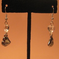 Acrylic & Alloy <3 Dangle Earrings