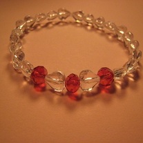 Crystal & Acrylic Stretch Bracelet
