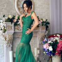 Green Mermaid Prom dress,sexy prom dress,Evening Dress,Charming prom dress, long prom dress,prom dresses, elegant prom dress, prom dress Z131 - Thumbnail 1