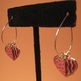 Crystal and Heart Flag Charm Earrings - Thumbnail 2