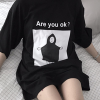 HARAJUKU "ARE YOU OKAY" T-SHIRT - Thumbnail 2