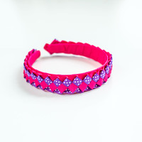 Dark Bubblegum Braided headband - Thumbnail 1