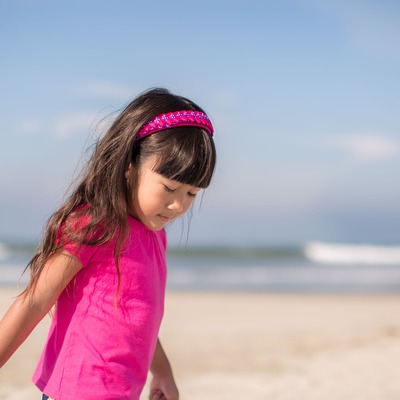 Dark bubblegum braided headband
