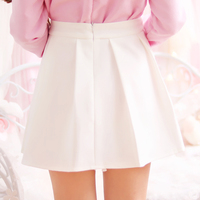 HARAJUKU SWEAT HEART PLEATED SKIRT - Thumbnail 2