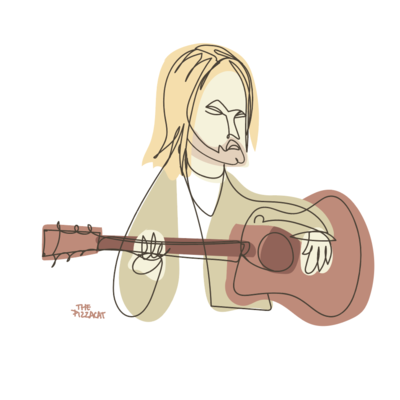 Art shaped box men's t-shirt in white - kurt