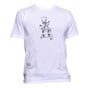 Abstract Bart Men's T-Shirt l White-1