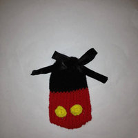 Mickey mouse Inspired Knitted Bag - Thumbnail 1