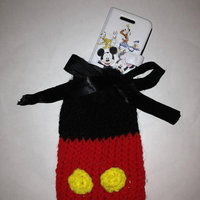 Mickey mouse Inspired Knitted Bag - Thumbnail 3