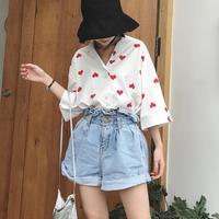 Vintage Heart Short Sleeve Shirt - Thumbnail 1