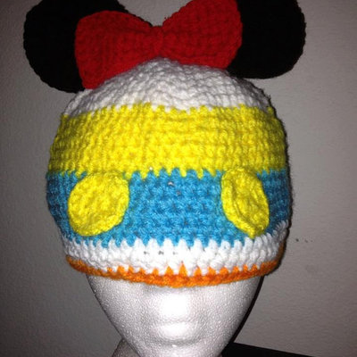 Donald duck inspired beanie