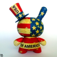5" USA flag vintage dunny - Thumbnail 1