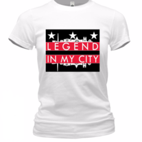 Women's Fitted Legend In My City Crew Neck Tee