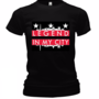 Women's Fitted Legend In My City Crew Neck Tee-1