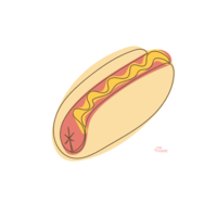 Hot Dog Men's T-Shirt - Thumbnail 1