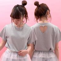 Bling Bling Heart Hollow out T-shirt - Thumbnail 4