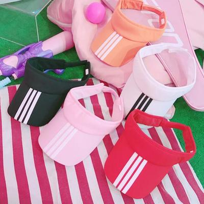 Harajuku stripe sun visor sport cap