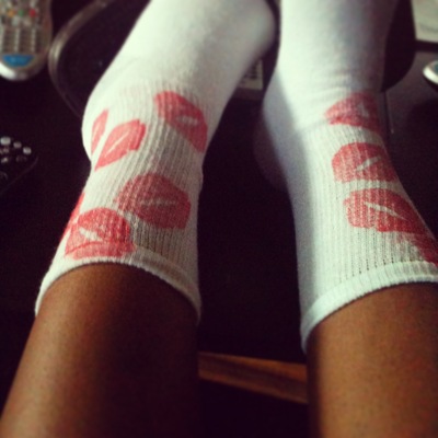 Oak Red Kiss Socks 