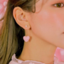 PINKY HEART & PEARL EARRINGS-1