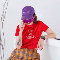 Free Shipping-KISS ME QUICK VELVET TOP - Thumbnail 2