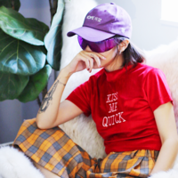 Free Shipping-KISS ME QUICK VELVET TOP - Thumbnail 3