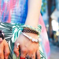 Punk Black Tattoo Elastic Choker + Bracelet + Ring Set - Thumbnail 1